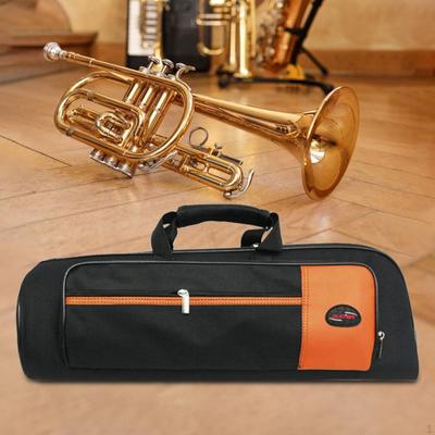 Travel Trumpet Bag, Carrying Case Adjustable Shoudler Strap for Concert Stage Performance