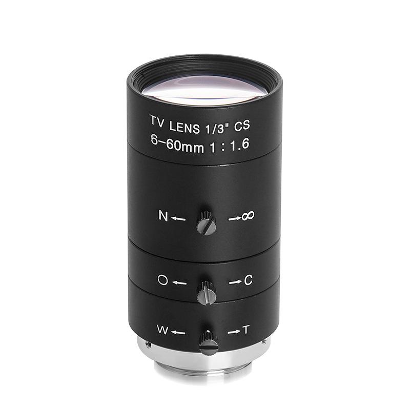 FA Industrial Zoom Lens Series: 6-60mm/5-50mm/10-50mm Low Distortion C-Mount for Machine Vision