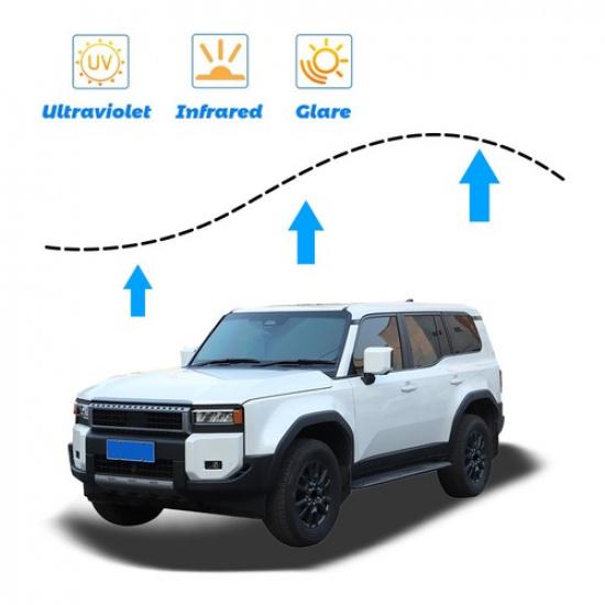 Car Sun Shade Windshield Window Sunshade Cover For Toyota Land Cruiser LC250 24+