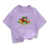 Summer Kids T-Shirt Pure Rubik's Cube Print Round Neck Boys Girls Short Sleeve Casual Cool Hip-Hop Short Sleeve T-Shirt
