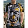Funny T Shirt Man Fish Spoof 3D Print Tops Men Women Short Sleeve Tee Oversized Streetwear T Shirt Casual Simple Men's Clothing