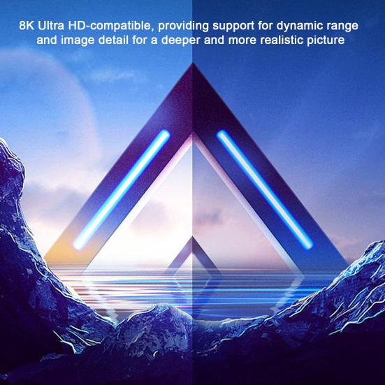 Adapter HDMI-compatible Male To Female 180 Degree Adapter 8k@60hz HD Output Portable No Delay Plug And Play Converter with Indicator Light