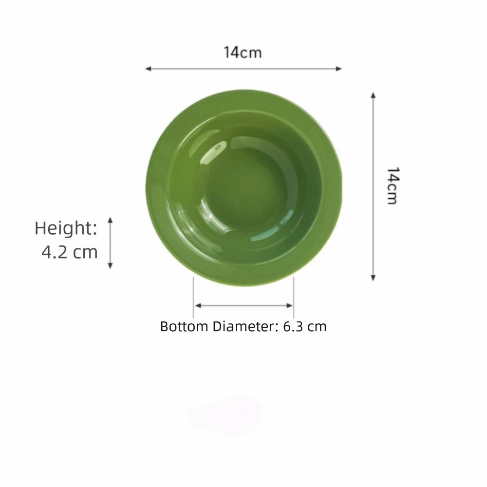 New Ceramic Cat Bowl Solid Color Large Diameter Dog Bowl Pet Water Bowls Pet Feeding Supplies