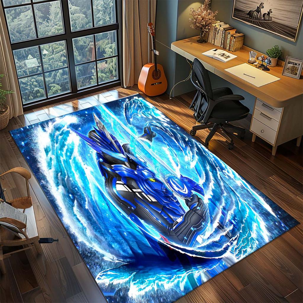Kamen Rider Teppich für Wohnzimmer Schlafzimmer Heimdekoration Coole Film-Matte Bodenmatte