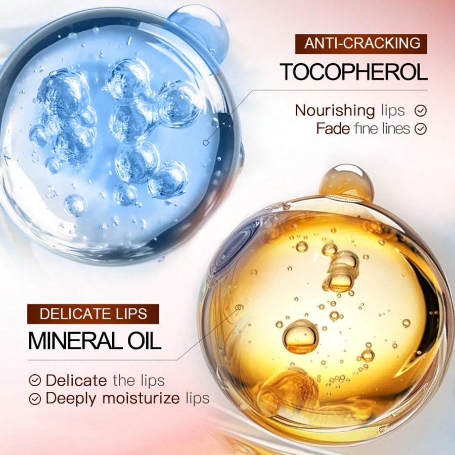 Caffeine Enriched Ice Americano Lip Balm Repair Dry Cracked Lips 12H Moisture Lock Nourishing Essential Oil Blend