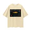 Paul Klee Der Goldfisch 1925, Vorderseite Grafik, Streetwear Lockeres Drop-Shoulder T-Shirt und Kinder-T-Shirt, Oversized, Vintage Kunst-T-Shirt und Kinder-T-Shirt, 0099