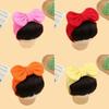 1Pcs Cute Bow Baby Girl Wig Hat Hairpiece Christmas Newborn Children Kids Girls Cosplay Headbands  Year Hair Accessories