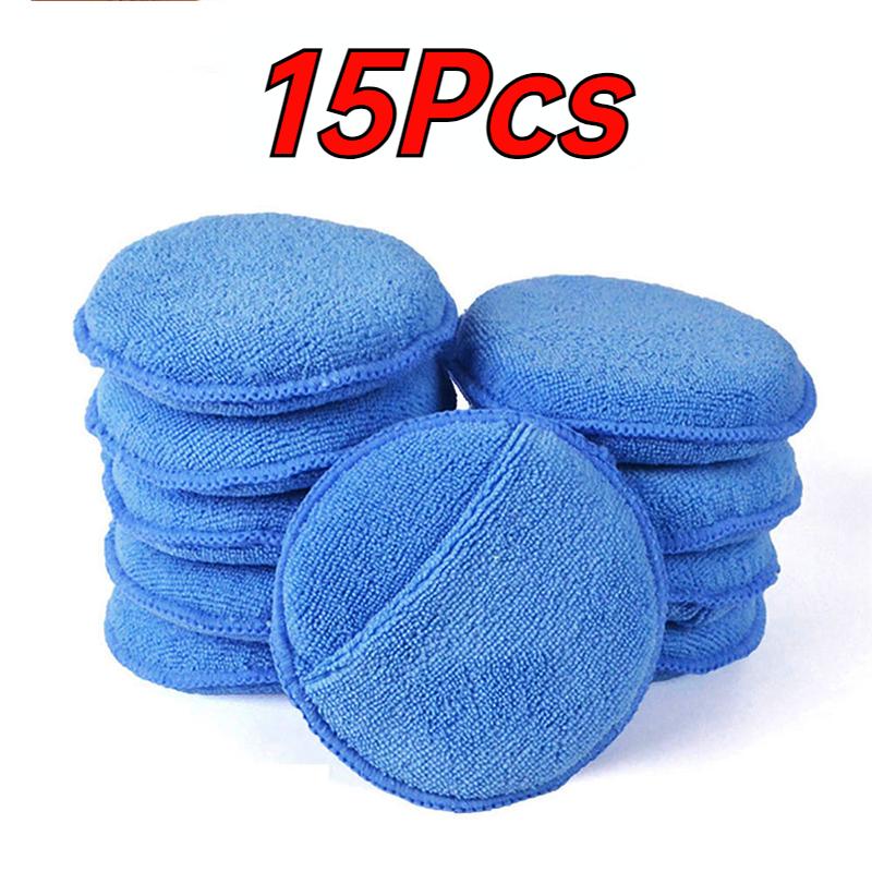 

Махровая ткань из микрофибры, полированная вощеная губка с карманом, круглая, с покрытием из хрусталя, губка для торта 15PCS