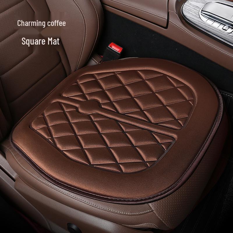 All-Season Universal Car Seat Cushion - Breathable, Anti-slip Ice Silk Cover for Rear Seats
