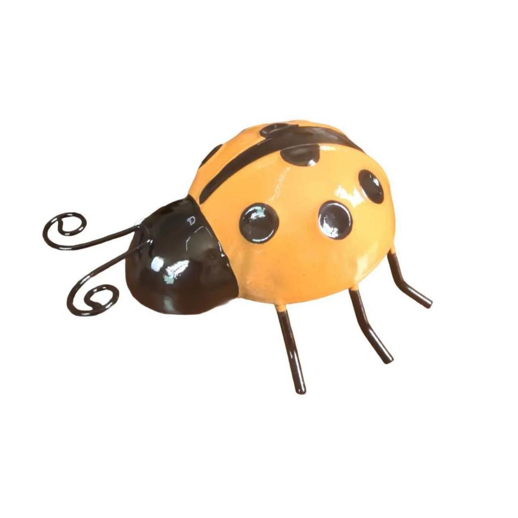 Wrought Iron Ladybug Garden Fence & Wall Hanging Decoration