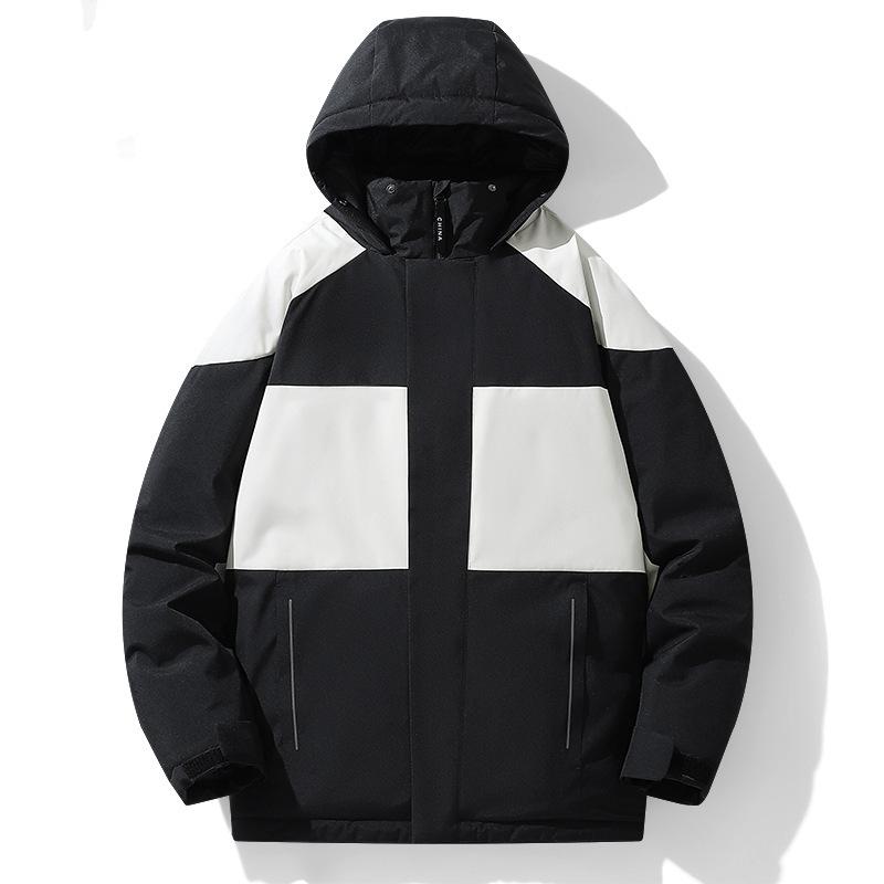 Winter Couple's Cotton-padded Clothes Are Warm and Thickened, and Men's and Women's Sports Cotton-padded Jackets Are The Same.