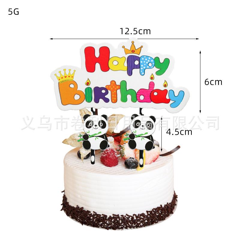

Manufacturer Sells White Panda Party Supplies Birthday Decoration Panda Theme Paper Plate Paper Cup Pennant Panda cake flag panda