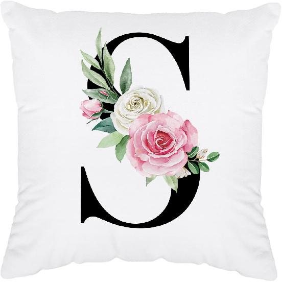 Initial Pillow Covers 18x18 - Monogram L Pillow Cover, Initial Letter Throw Pillow Cover, Monogram Pillow Case L, Monogrammed Gifts for Women, L