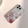 Shiny Pink Peach Blossoms Print Phone Case For iPhone 17 Pro Max 16 15 Pro 14 13 12 11 XR XS 17Air 16 Plus Shockproof Cover