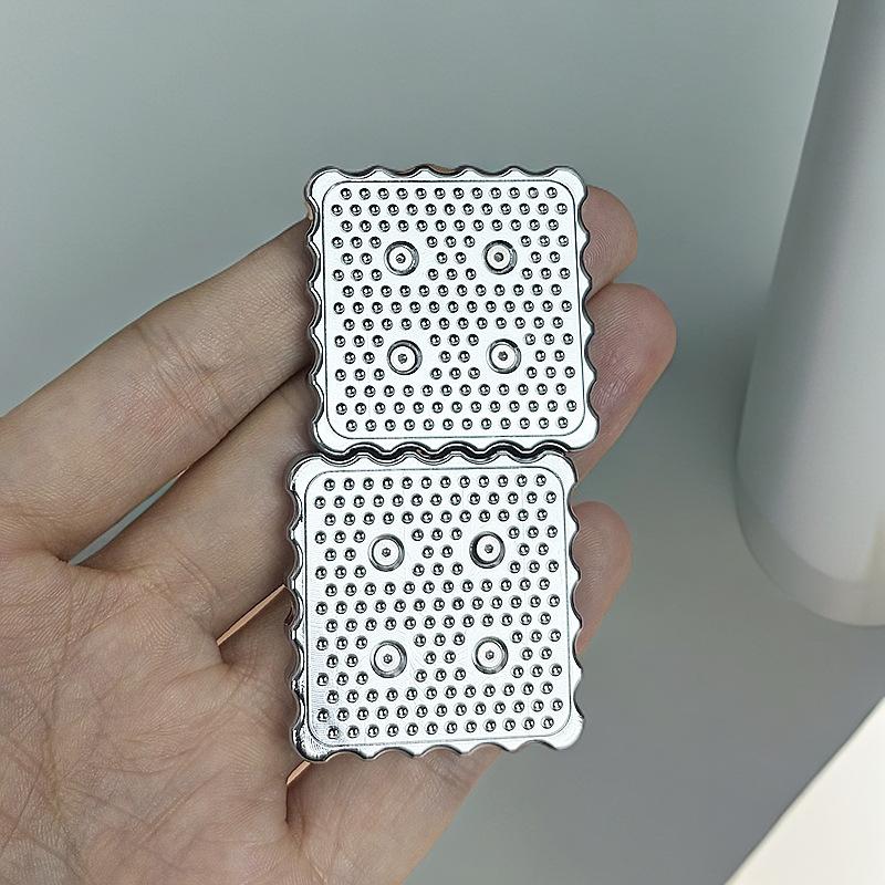 Mechanical Cookie Infinite Bit Push Slider Metal Rhythmic Fingertip Toy EDC Decompression Black Technology Fidget Relaxation Toy