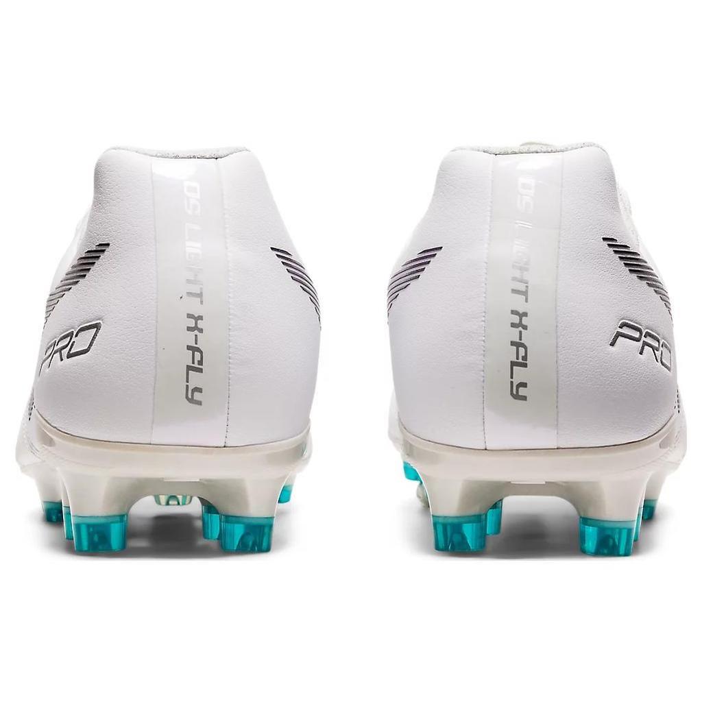 Asics DS LIGHT X FLY PRO Artificial Leather Soccer Shoes White Blue 1101A025-100