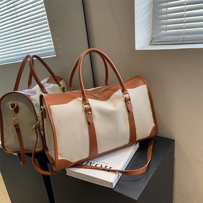 1 bolsa de fitness portátil, bolso de mano para mujer de gran capacidad, bolso de viaje de corta distancia moderno