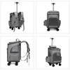 Pet Carrier Backpack Cat Stroller Travel Carrier Car Seat for Small Dogs Cats Puppies Cat Backpack Removable Rolling Wheels
