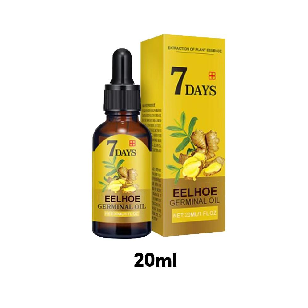 Huile de croissance capillaire au gingembre EELHOE, traitement anti-chute de cheveux essentiel et naturel, solution nutritive hydratante pour la croissance des cheveux, produits de soins