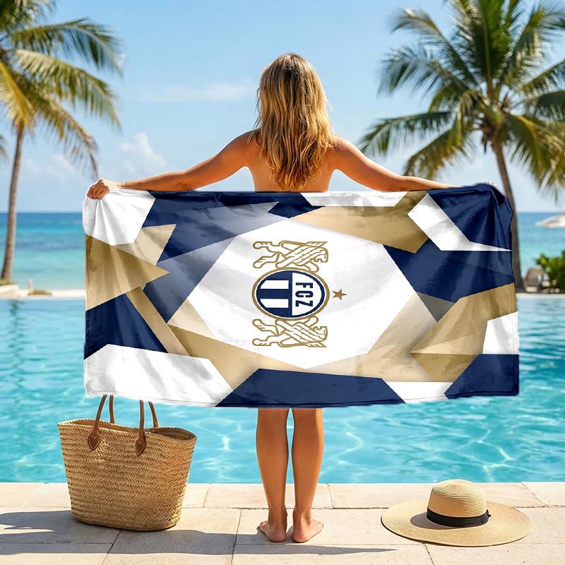 FC Zürich Print Quick Dry Beach Towel Microfiber Absorbent Portable Travel Swimming Towel