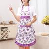 Baking Apron Soft Texture with Pocket Waterproof Sleeveless Anti-oil Ladies Fashion Cooking Apron for Kitchen