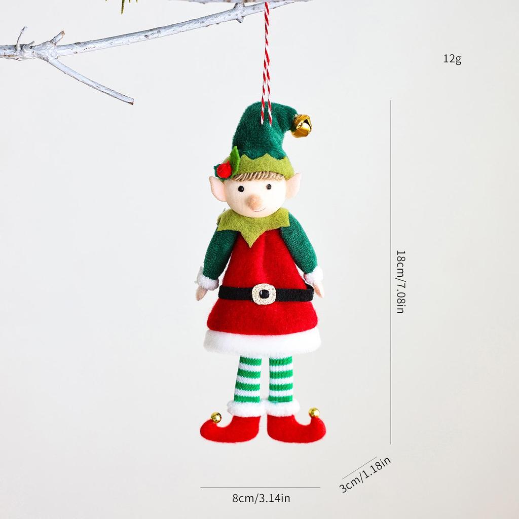 Elf Doll Ornament - Cute Ins Style Christmas Tree Decoration for Boys & Girls