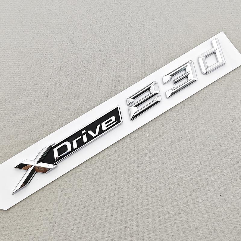 3D ABS Litery Logo Samochodu X1 XDrive 20i Emblemat Tylny Bagażnik Błotnik Boczne Naklejka Emblematyczna Dla BMW X1 X2 X3 XDrive Więcej Akcesoriów Samochodowych
