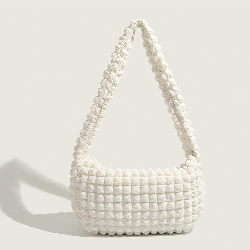 

Puff Flower Cross-body Bag Japanese Korean Small Fresh Soft Women s Casual Fashionable Pleated Shoulder
