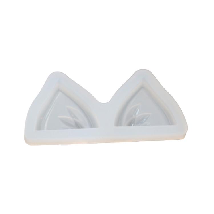 

Ears Hair Pin Mold Epoxy Barrette Mold Agate Crystal Mould for DIY Crafts Making 1