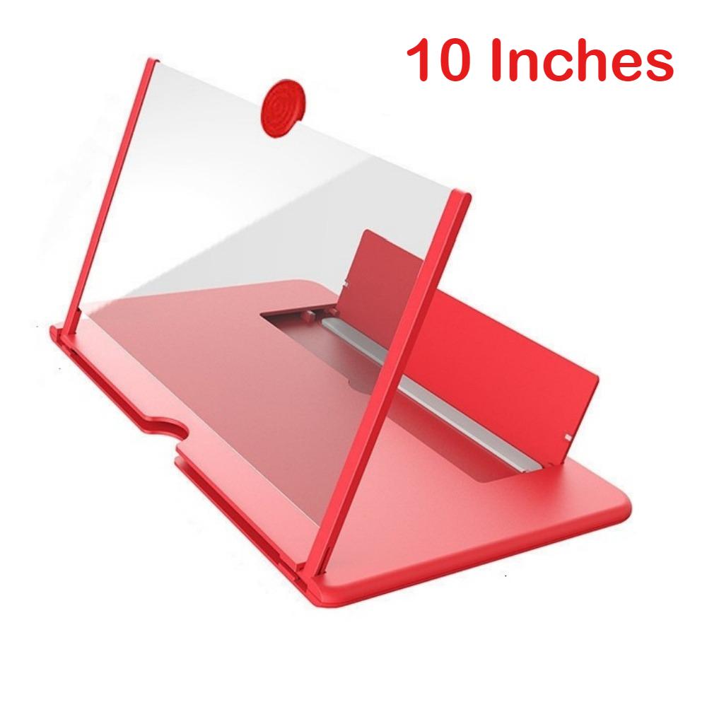 10/12 inch Folding Cell Phone Screen Magnifier Enlarged Mobile Phone Screen Magnifying HD Video Amplifier Stand Watch TV Drama