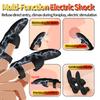 Electro Shock Penis Massager Finger Sleeve Vibrators for Male Glans G-point Stimulator Delayed Ejaculation Trainer Ring Sex Toys
