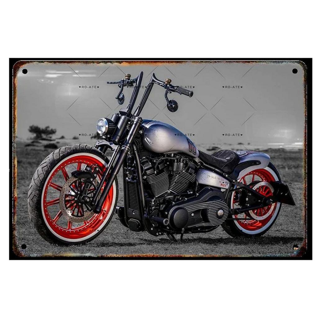 Plaque Metal Tin Signs Motorcycles Wall Decoration Vintage Art Posters Iron Painting for Man Cave Home Cafe Garage Club Bar