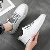 Leather Men Skateboarding Shoes Platform Casual Shoes Soft Walking Sneakers Outdoor Breathable Lightweight Running Tennis Shoes