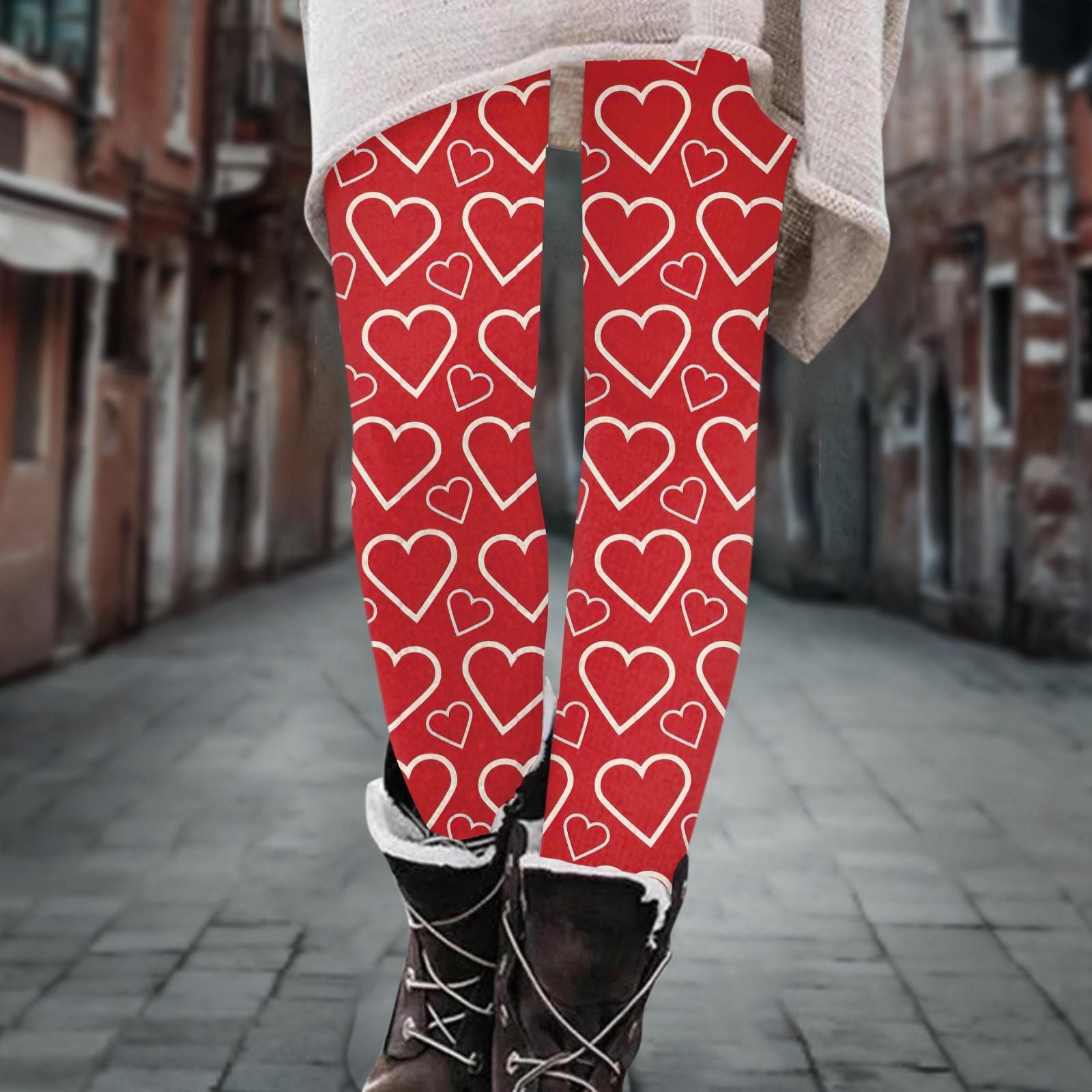 

Женские брюки, эластичные мягкие хлопковые леггинсы с принтом, повседневные домашние пижамы XL киноварь