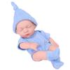 MORYTRADE Handtellergroße Puppe mit Outfit, Innendekoration, Größe 6+, Blau