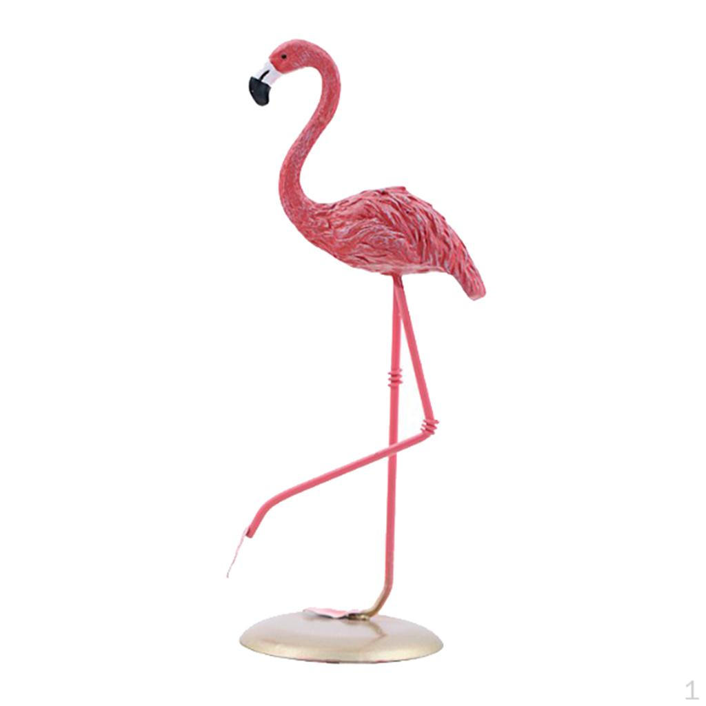 Crafts Figure Resin Pink Flamingo Sculpture/Statue/Figurine Set for Lover/Wedding/Birthday