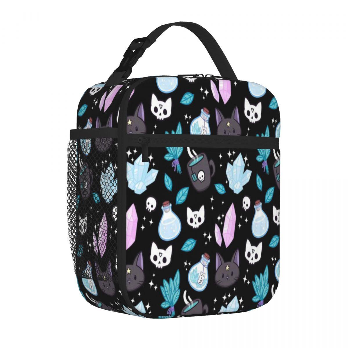 Bestselling Herb Witch Black Nikury Ruffled Cooler Lunch Bag Outdoor Construction Picnic Lunch Bag One Size