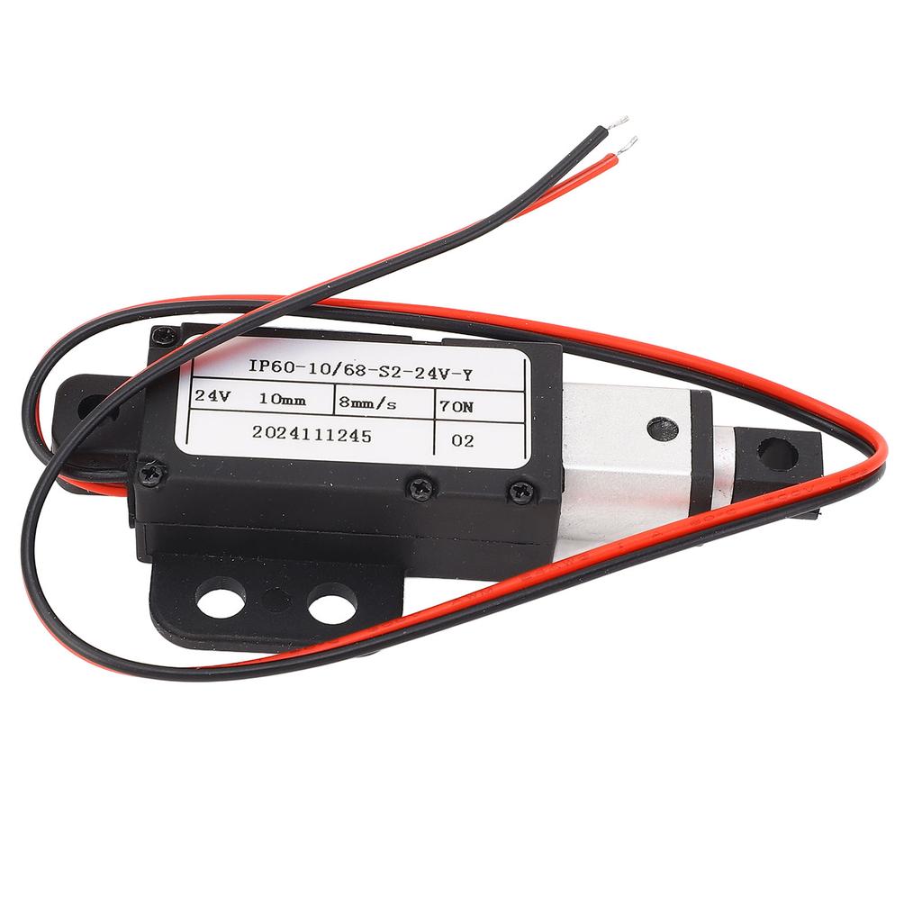 24V Mini elektrický lineární aktuátor 10mm zdvih 70N tah 8mms lineární pohybový aktuátor pro továrnu