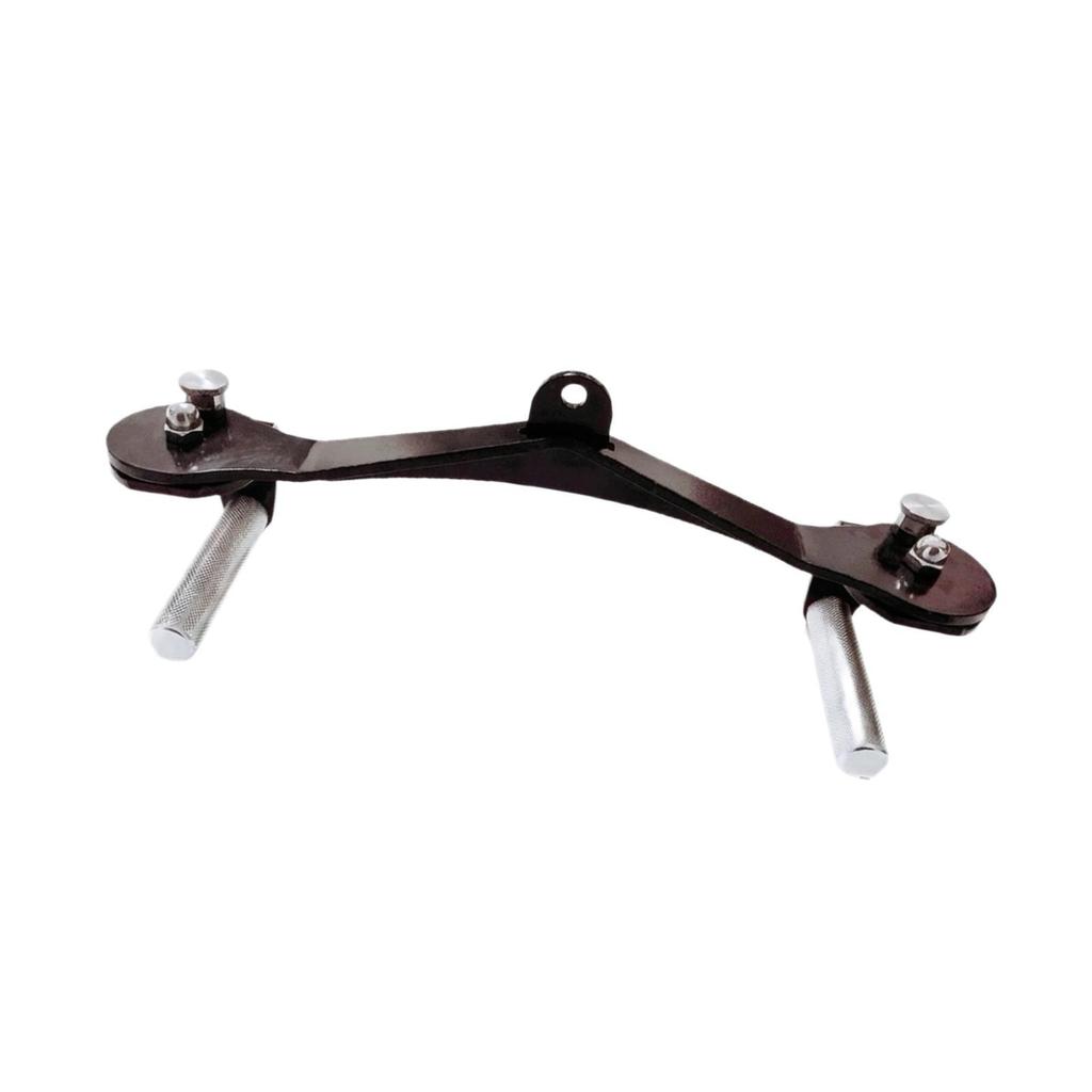 Verstellbares Fitnessstudio-Griffset, Zubehör für Latzug und Rudern, Verstärkt, Ergonomischer Griff, Kompakt