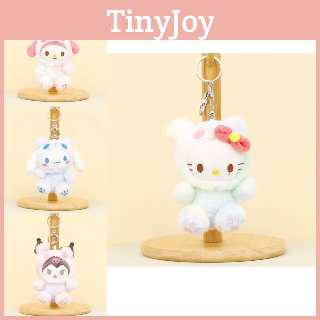 Adorable Sanrio Plush Keychain Featuring Kuromi Cinnamonroll My Melody Dolls