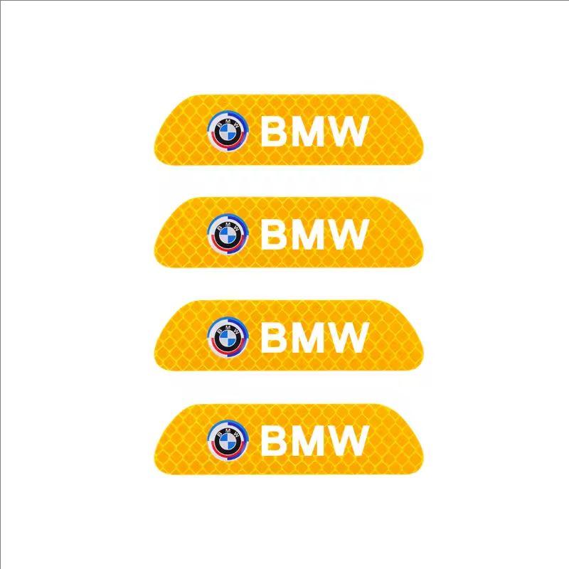 4Pcs Car Door Sticker Safety Warning Reflective Mark For BMW G80 G06 G07 G42 G14 G15 G16 F82 X1 X3 X5 X7 M1 M2 M3 M4 M5 M6 M7 YL6