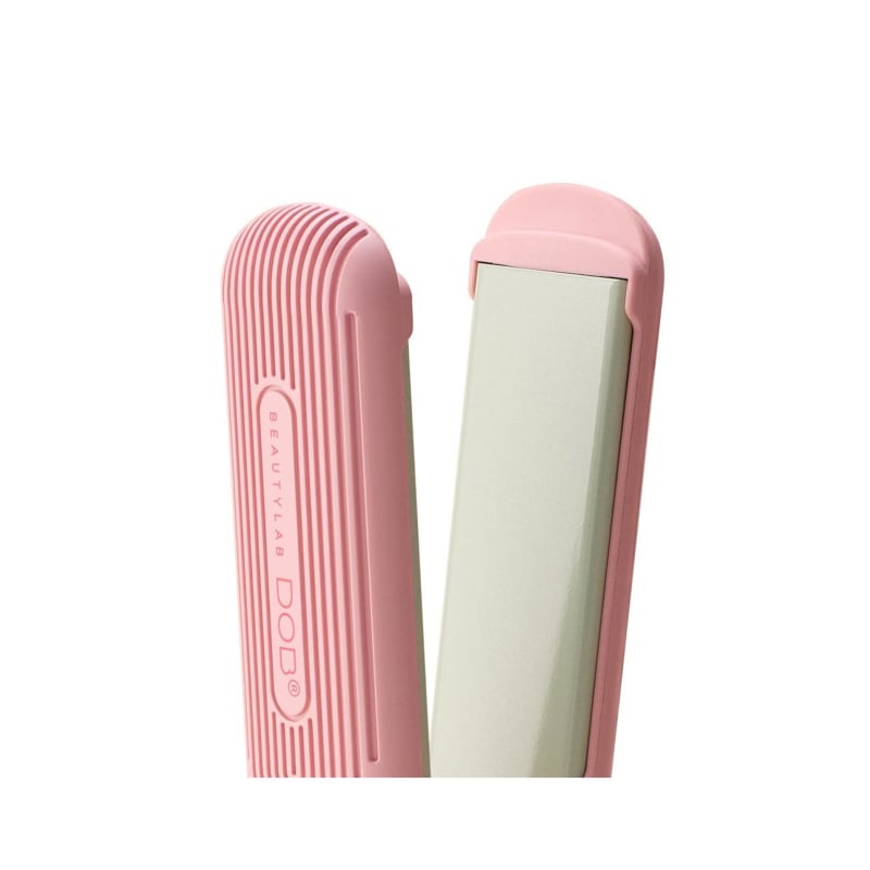 2W Lovely Pink Wide Plate Curling Iron Free Volt Curly Hair Goddess Hair Professional Magic Iron