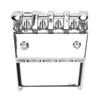Silver Bass Bridge Metal Saddle Bridge Premium Hardtail Saddle Bridge  For Guitar Repair