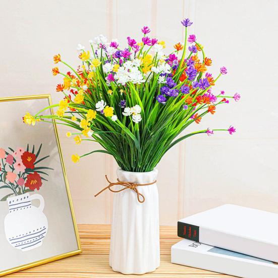 Artificial Camellia Bundle Realistic Faux Camellia Blooms Fake Flowers Bunch for Dining Table Decor Home Office Wedding Party Decoration