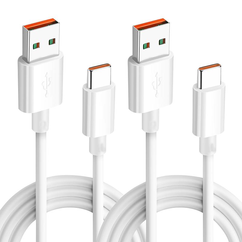 ZITAI 100W Super Fast Charging USB-A to Type-C Cable (2-Pack) белый