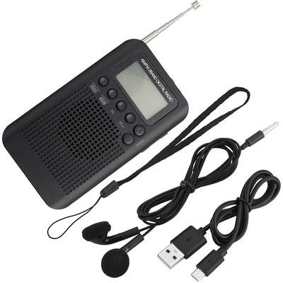 AM FM Digital Radio 2 Band Stereo Radio Digital Tuning Radio Pocket Radio Portable ICD Screen