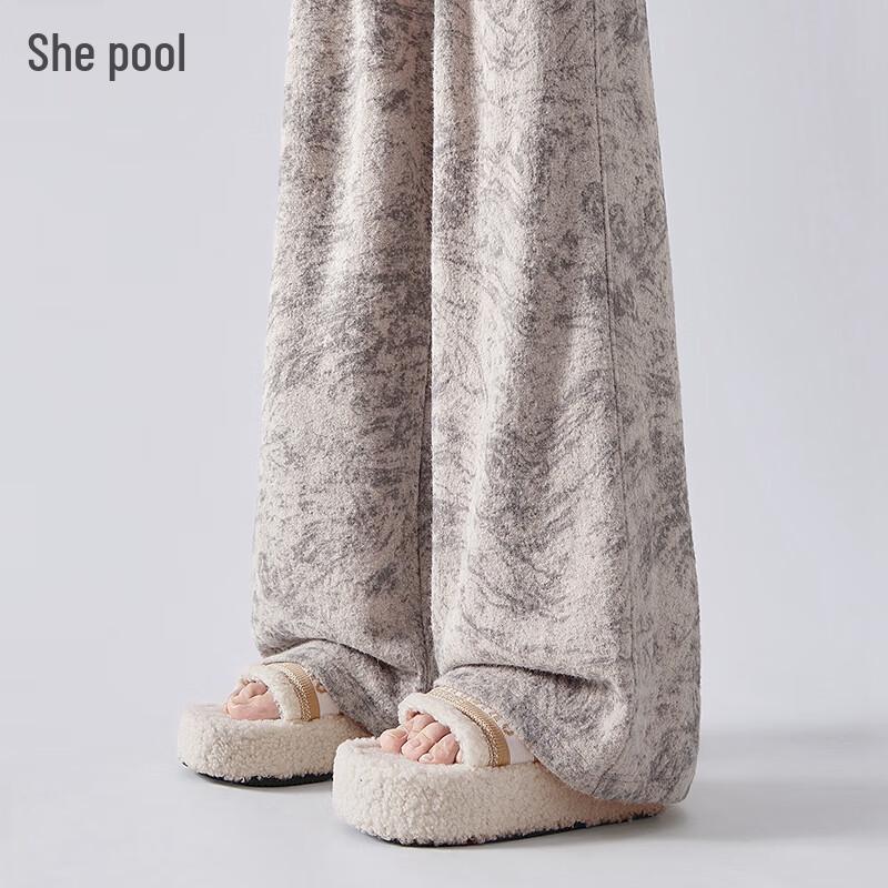 

Women s Tie-Dye Elastic Waist Straight-Leg Pants L