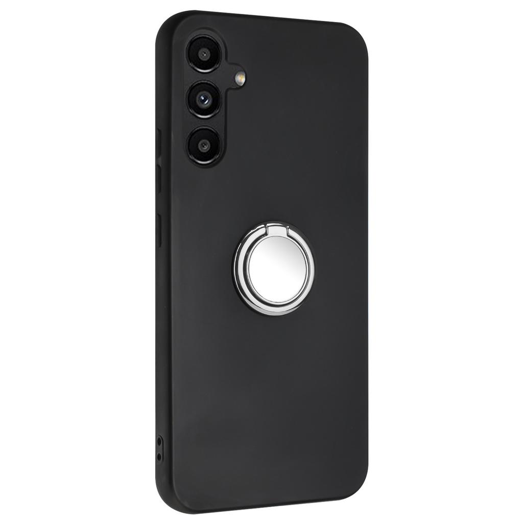 For Samsung Galaxy M35 5G Case Ring Kickstand Matte Soft TPU Phone Cover