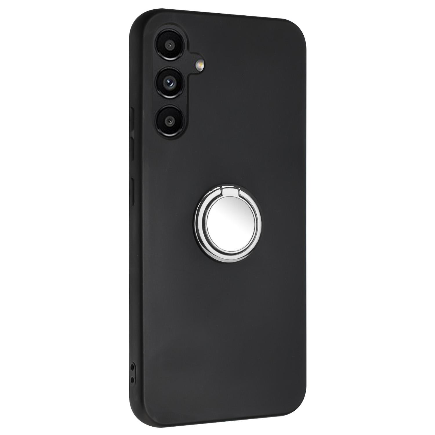 

Чехол для Samsung Galaxy M35 5G с кольцом-подставкой, матовый, из мягкого ТПУ Silver