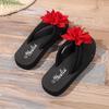 Women's Flip-flops Stylish Non-slip Soft-soled Beach Shoes Plus Size Flip-flops, Floral Design Perfect for Summer Wear